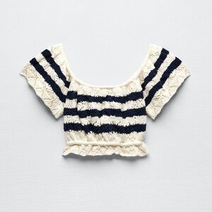 Pointelle Knit Top
